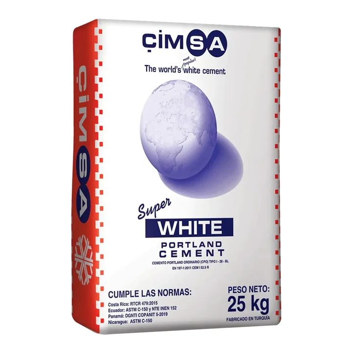 Cemento blanco Çimsa · 25 kg