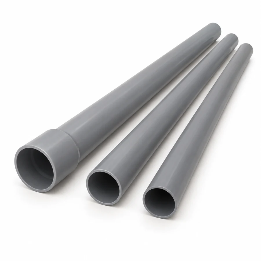 Conducto eléctrico gris PVC