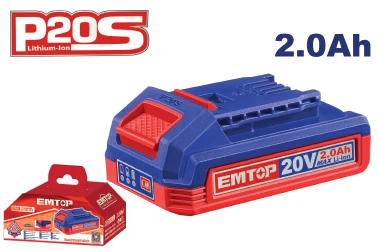 Bateria Litio 20V, 2Amp