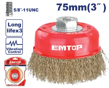 Cepillo Ace Copa 3" X 5/8" Ondul