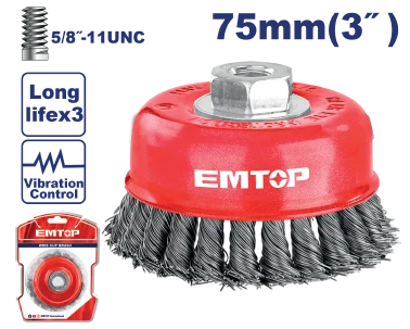 Cepillo Ace Copa 3" X 5/8" Trenz
