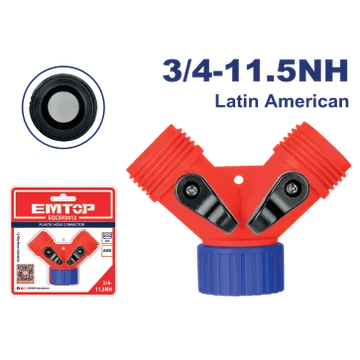 Conector Mang Y 3/4" Plast