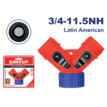 Conector Mang Y 3/4" Plast