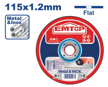 Disco Corte Metal 4 1/2"X- 7/8"X1.2Mm C/Plan