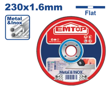 Disco Corte Metal 9"X7/8"X- 1.6Mm C/Plano