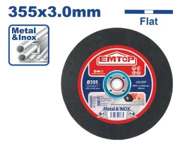 Disco Corte Metal 14"X1/8"X1" Centro Pla