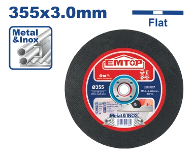 Disco Corte Metal 14"X1/8"X1" Centro Pla