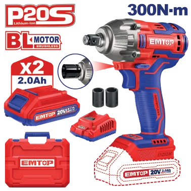 Llave Impacto 1/2" Kit 20V
