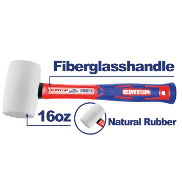 Mazo Goma 16 Onz Blco Mango Fibra