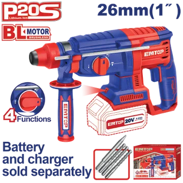Taladro Mart Inalámbrico 20V 1/2'' +3Pzass/Bat
