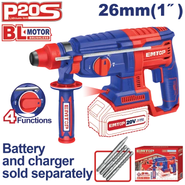 Taladro Mart Inalámbrico 20V 1/2'' +3Pzass/Bat