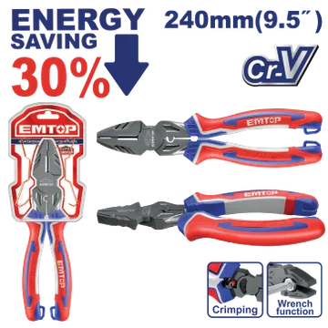 Alicate Eléctrico Cr-V 9"