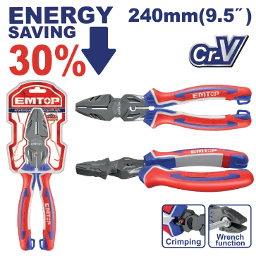Alicate Eléctrico Cr-V 9"