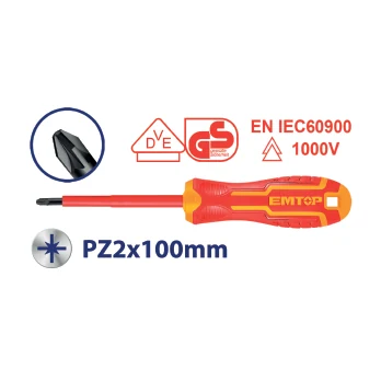Destornillador 1000V 4" Estria Pz2