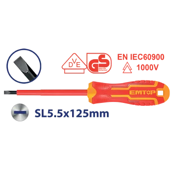 Destornillador 1000V 5" Plano
