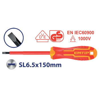Destornillador 1000V 6" Plano