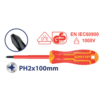 Destornillador 1000V 4" Estria Ph2