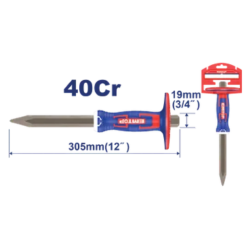 Cincel Punta 3/4"X12" Con Grip