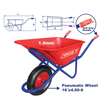 Carretilla 6' Roja Aire/Tubu- Lar M/Metal
