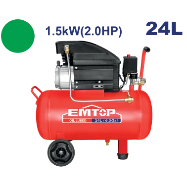 Compresor 24 Lit 2Hp Horiz(6.3 Gal)