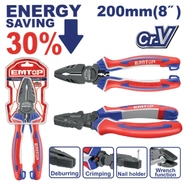 Alicate Eléctrico Prof Cr-V 8"
