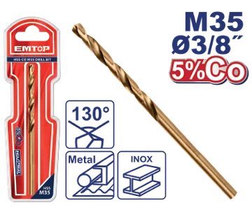 Barrena Metal Cobalto Hss 3/8'' Blister