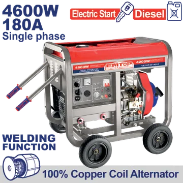 Motosoldadora Diesel(4.6 Kw) 9.0Hp