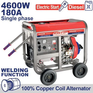 Motosoldadora Diesel(4.6 Kw) 9.0Hp
