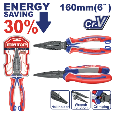 Pinza Pico Largo 6" Cr-V