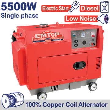 Planta Eléctrico 5,500W Diesel Silenciosa