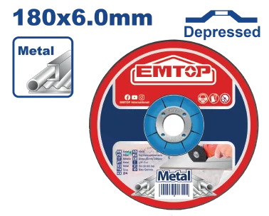 Disco Pulir Metal 7"X 1/4" C/Deprimido