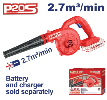 Soplador Hojas Inalámbrico 20V S/Bat S/Carg