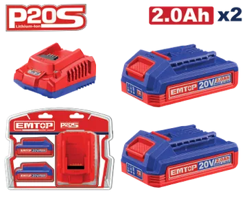 Kit Bateria Y Cargador Litio 20V 2Amp
