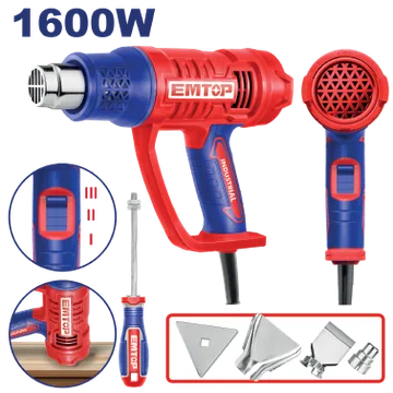 Pistola Calor 1600W 110-120V C/Acc