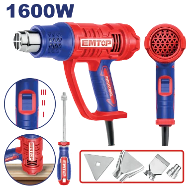Pistola Calor 1600W 110-120V C/Acc
