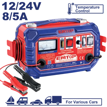 Cargador Bateria 12/24V 110-120V
