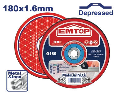 Disco Cort Metal 7"X1/16" C/Deprimid