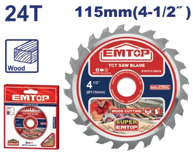 Disco Sierra Madera 4 1/2" (24D) 24T