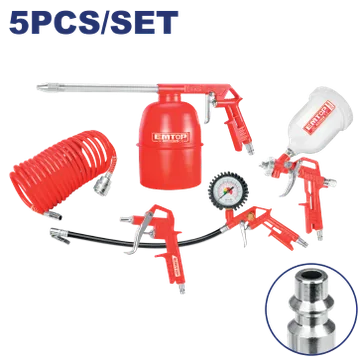 Kit Pistola Sopletear Limpiar Motores 5/1