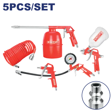 Kit Pistola Sopletear Limpiar Motores 5/1