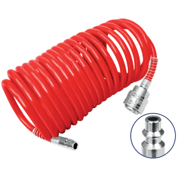 Manguera Compresor Espiral 1/4"X16'