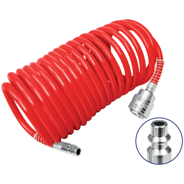 Manguera Compresor Espiral 1/4"X16'