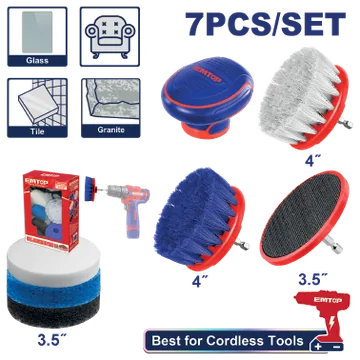 Cepillo P/Taladro 3.5" Plastico 7/1