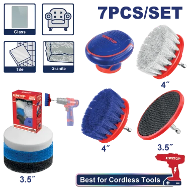 Cepillo P/Taladro 3.5" Plastico 7/1