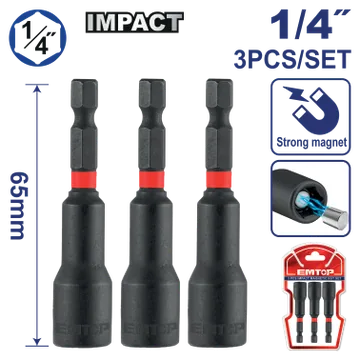 Cubo Magnetico Impacto 1/4"X2.5"(Bl 3/1)