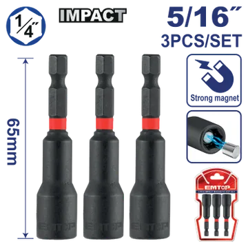 Cubo Magnetico Impacto 5/16"X2.5"(Bl 3/1)