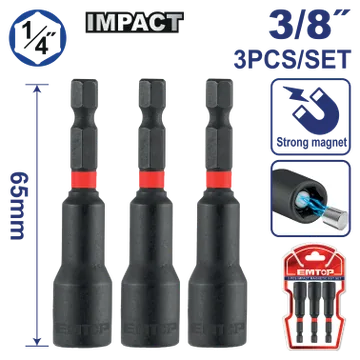 Cubo Magnetico Impacto 3/8"X2.5"(Bl 3/1)