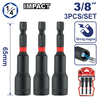 Cubo Magnetico Impacto 3/8"X2.5"(Bl 3/1)