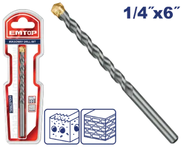 Barrena Concreto 1/4''X6" Blister