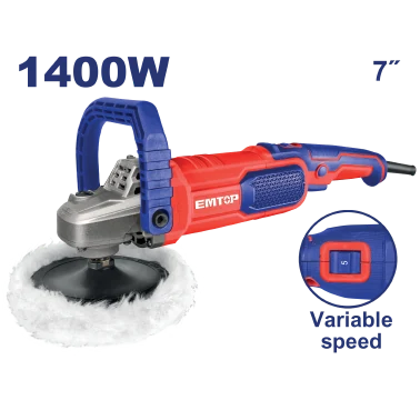 Brilladora 7" 1400W Veloci- Dad Variable